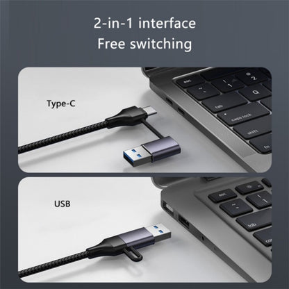 T513 USB-A / Type-C to USB3.0 x 3 + USB-C + Gigabit Laptop Adapter Docking Station by buy2fix