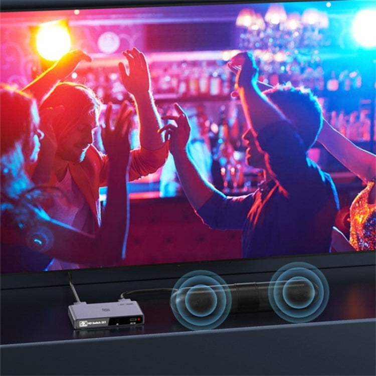 Q301 4K / 60hz HD Video Aluminum Alloy Adapter 3 Input 1 Output HDMI Switcher by buy2fix