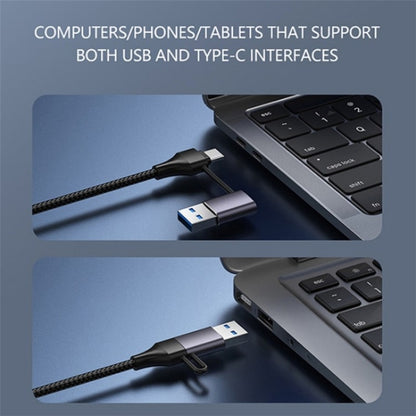 T203 USB + Type-C 3.0 Converter Hub 5Gbps USB 3.0 Data Transfer Adapter for Laptop / Tablet PC by buy2fix