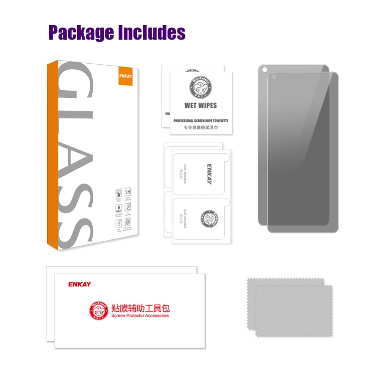 For Realme 9i 4G 2pcs ENKAY Hat-Prince 28 Degree Anti-peeping Privacy Tempered Glass Film - Realme Tempered Glass by ENKAY | Online Shopping UK | buy2fix