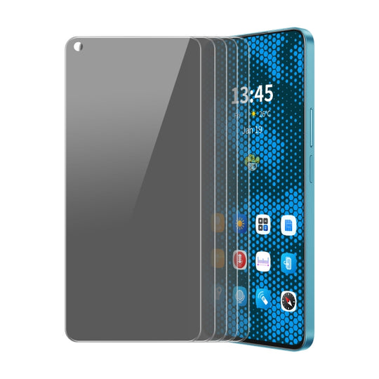 For OPPO A36 / A76 5pcs ENKAY Hat-Prince 28 Degree Anti-peeping Privacy Tempered Glass Film