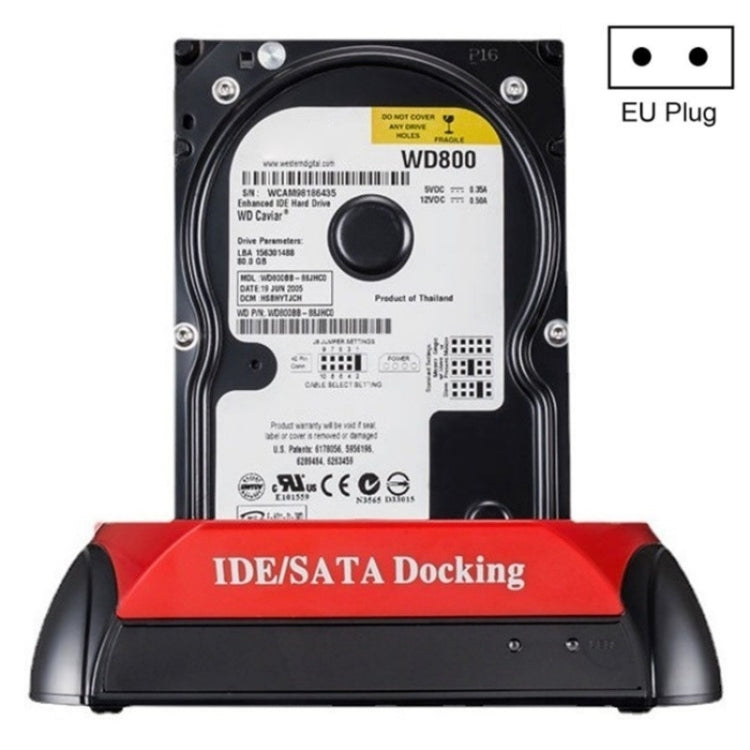 575D USB Hard Disk Holder Laptop Mobile Hard Disk Box 2.5 / 3.5inch SATA IDE HDD Base, Plug:EU Plug by buy2fix