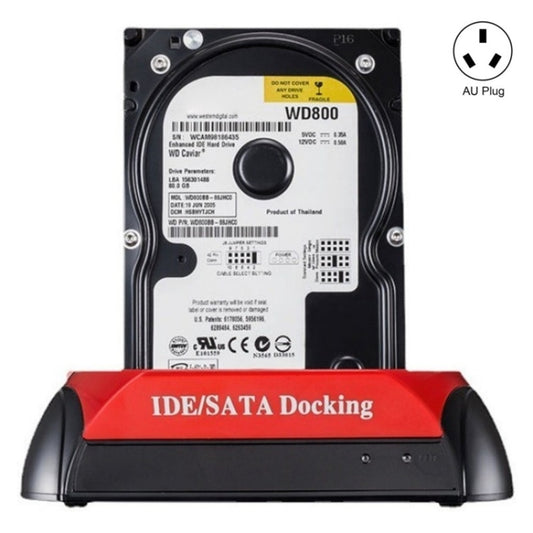 575D USB Hard Disk Holder Laptop Mobile Hard Disk Box 2.5 / 3.5inch SATA IDE HDD Base, Plug:AU Plug by buy2fix