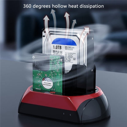 575D USB Hard Disk Holder Laptop Mobile Hard Disk Box 2.5 / 3.5inch SATA IDE HDD Base, Plug:US Plug by buy2fix