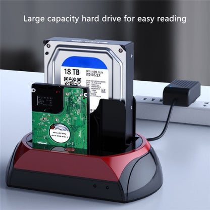575D USB Hard Disk Holder Laptop Mobile Hard Disk Box 2.5 / 3.5inch SATA IDE HDD Base, Plug:UK Plug by buy2fix