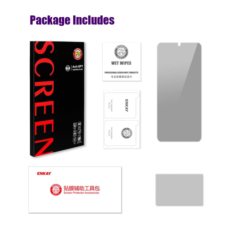 For Infinix Note 12 G96 ENKAY Hat-Prince 28 Degree Anti-peeping Privacy Tempered Glass Film - Infinix Tempered Glass by ENKAY | Online Shopping UK | buy2fix