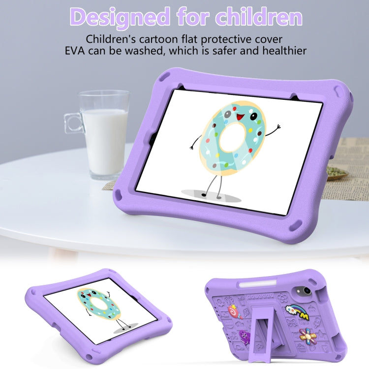 For iPad mini 6 / mini 2024 Hi Baby EVA Full Body Tablet Case with Strap(Light Purple) - iPad mini 6 Cases by buy2fix | Online Shopping UK | buy2fix