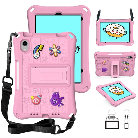 For iPad mini 6 / mini 2024 Hi Baby EVA Full Body Tablet Case with Strap(Pink) - iPad mini 6 Cases by buy2fix | Online Shopping UK | buy2fix