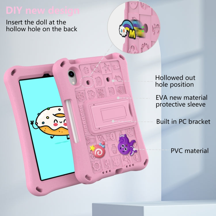 For iPad mini 6 / mini 2024 Hi Baby EVA Full Body Tablet Case with Strap(Pink) - iPad mini 6 Cases by buy2fix | Online Shopping UK | buy2fix