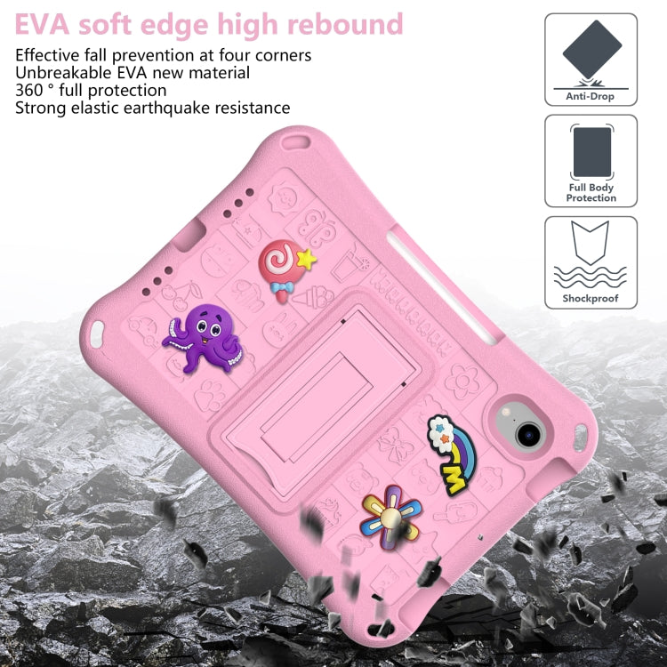 For iPad mini 6 / mini 2024 Hi Baby EVA Full Body Tablet Case with Strap(Pink) - iPad mini 6 Cases by buy2fix | Online Shopping UK | buy2fix