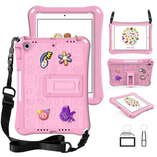 For iPad 10.2 2019 / 2020 / 2021 Hi Baby EVA Full Body Tablet Case with Strap(Pink) - iPad 10.2 Cases by buy2fix | Online Shopping UK | buy2fix