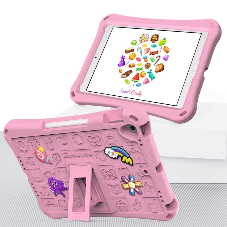 For iPad 10.2 2019 / 2020 / 2021 Hi Baby EVA Full Body Tablet Case with Strap(Pink) - iPad 10.2 Cases by buy2fix | Online Shopping UK | buy2fix