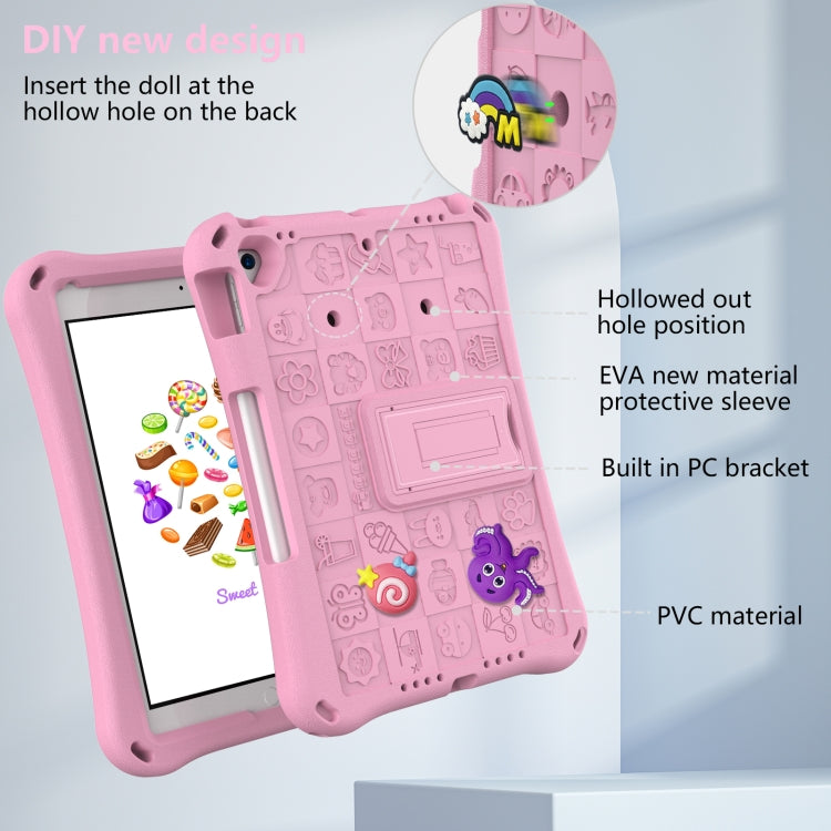 For iPad 10.2 2019 / 2020 / 2021 Hi Baby EVA Full Body Tablet Case with Strap(Pink) - iPad 10.2 Cases by buy2fix | Online Shopping UK | buy2fix