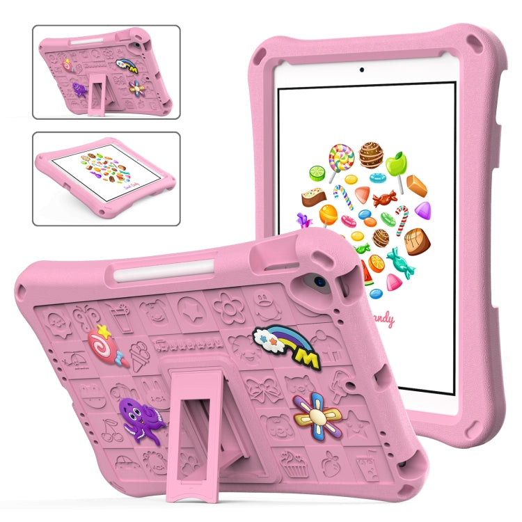 For iPad 10.2 2019 / 2020 / 2021 Hi Baby EVA Full Body Tablet Case with Strap(Pink) - iPad 10.2 Cases by buy2fix | Online Shopping UK | buy2fix