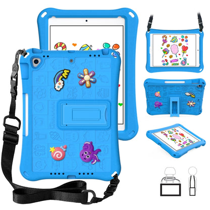 For iPad 10.2 2019 / 2020 / 2021 Hi Baby EVA Full Body Tablet Case with Strap(Sky Blue) - iPad 10.2 Cases by buy2fix | Online Shopping UK | buy2fix