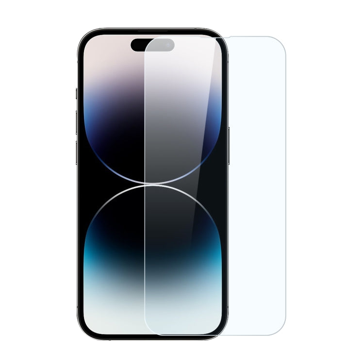 For iPhone 14 Pro NORTHJO 2pcs A++ Screen Protector Tempered Glass Film with Installation Frame - iPhone 14 Pro Tempered Glass by NORTHJO | Online Shopping UK | buy2fix