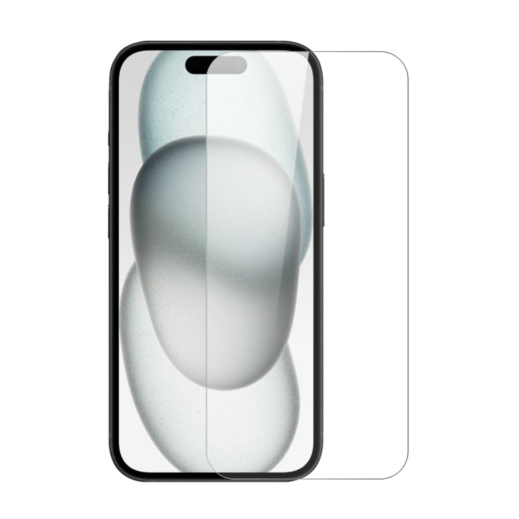For iPhone 15 NORTHJO 2pcs A++ Screen Protector Tempered Glass Film with Installation Frame - iPhone 15 Tempered Glass by NORTHJO | Online Shopping UK | buy2fix