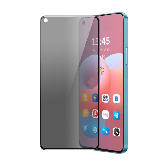 For OPPO Reno7 Pro ENKAY Hat-Prince 28 Degree Anti-peeping Privacy Silk Print Tempered Glass Film
