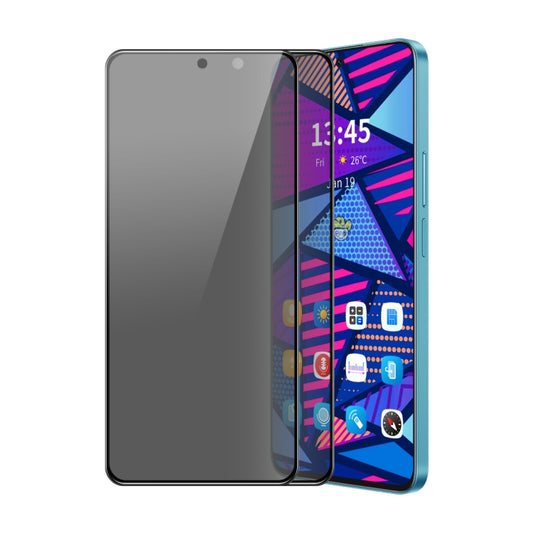 For OPPO F23 2pcs ENKAY Hat-Prince 28 Degree Anti-peeping Privacy Silk Print Tempered Glass Film - OPPO Tempered Glass by ENKAY | Online Shopping UK | buy2fix