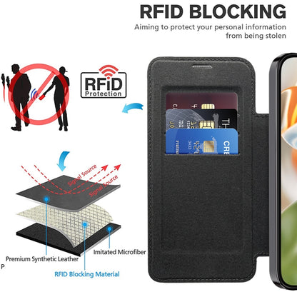 For Google Pixel 9 Pro Shield Magsafe RFID Anti-theft Rhombus Leather Phone Case(Black) by buy2fix