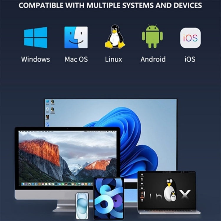 S186 Aluminum Alloy NVME M.2 External Hard Drive Enclosure USB3.1 10Gbps SATA SSD Case by buy2fix