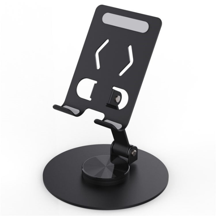 YY-027 360 Degree Rotation Foldable Desktop Phone Tablet Holder(Black) - Desktop Holder by buy2fix | Online Shopping UK | buy2fix