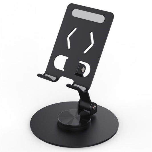 YY-027 360 Degree Rotation Foldable Desktop Phone Tablet Holder(Black) - Desktop Holder by buy2fix | Online Shopping UK | buy2fix