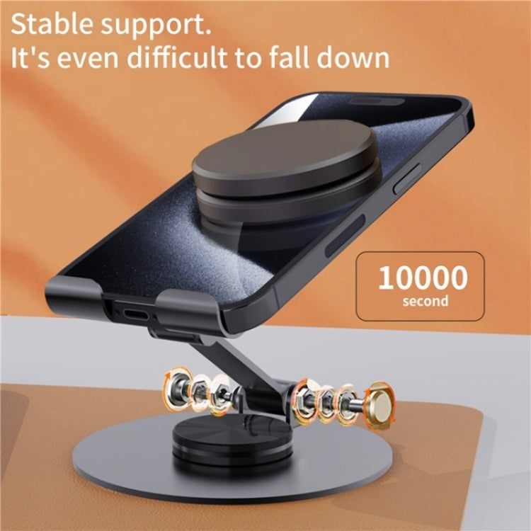 YY-027 360 Degree Rotation Foldable Desktop Phone Tablet Holder(Grey) - Desktop Holder by buy2fix | Online Shopping UK | buy2fix