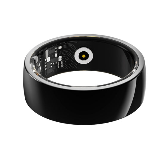 R09M SIZE 18 Smart Ring, Support Health Monitoring / Care For Families(Black) by buy2fix