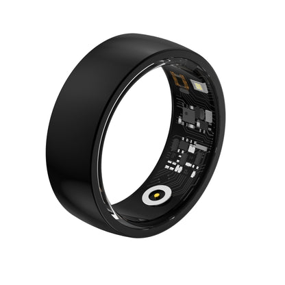 R09M SIZE 22 Smart Ring, Support Health Monitoring / Care For Families(Black) by buy2fix