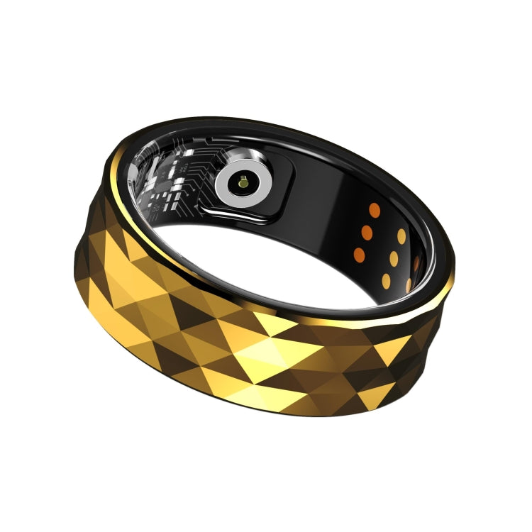 R12M SIZE 18 Smart Ring, Support Health Monitoring / Multiple Exercise Modes(Gold) by buy2fix