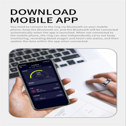 R12M SIZE 18 Smart Ring, Support Health Monitoring / Multiple Exercise Modes(Gold) by buy2fix