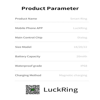 R12M SIZE 18 Smart Ring, Support Health Monitoring / Multiple Exercise Modes(Gold) by buy2fix