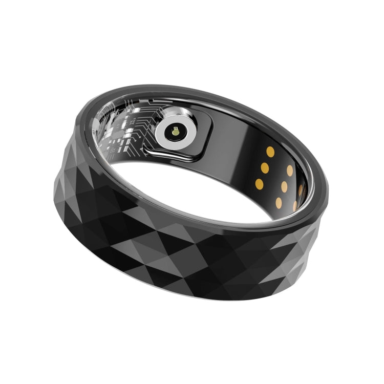 R12M SIZE 20 Smart Ring, Support Health Monitoring / Multiple Exercise Modes(Black) by buy2fix