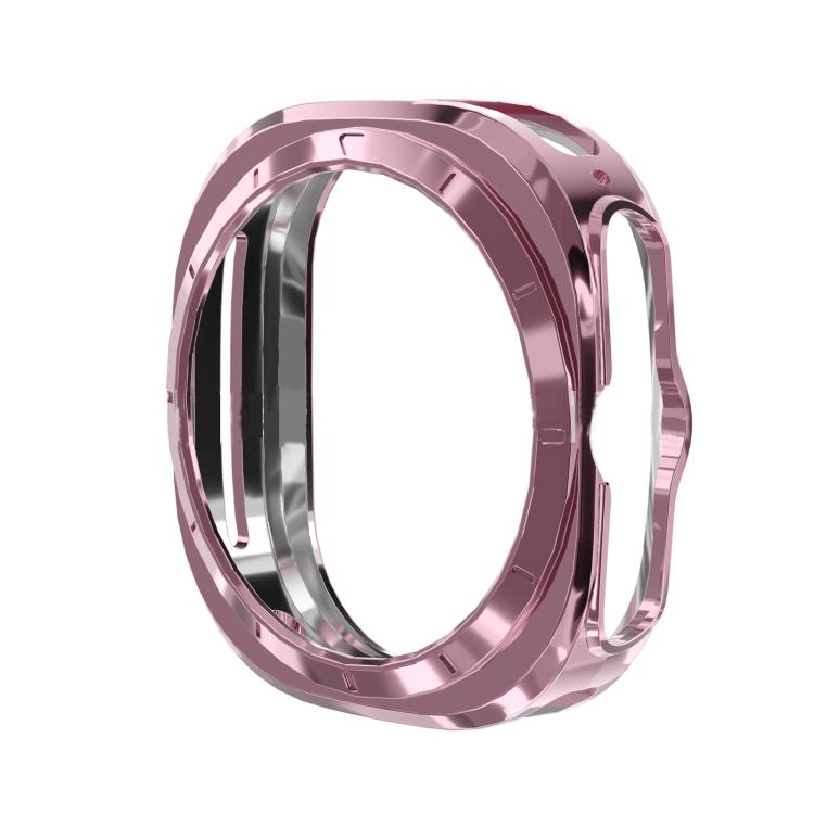 For Samsung Galaxy Watch Ultra 47mm / Ultra 2025 Full Coverage TPU Electroplated Watch Protective Case(Pink) - Watch Cases by buy2fix | Online Shopping UK | buy2fix