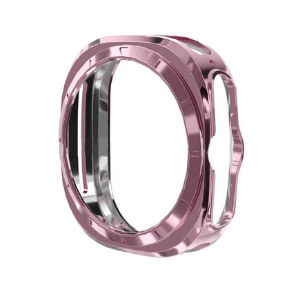 For Samsung Galaxy Watch Ultra 47mm / Ultra 2025 Full Coverage TPU Electroplated Watch Protective Case(Pink) - Watch Cases by buy2fix | Online Shopping UK | buy2fix