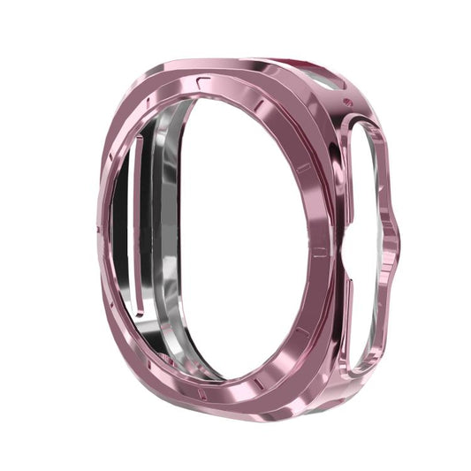 For Samsung Galaxy Watch Ultra 47mm / Ultra 2025 Full Coverage TPU Electroplated Watch Protective Case(Pink) - Watch Cases by buy2fix | Online Shopping UK | buy2fix