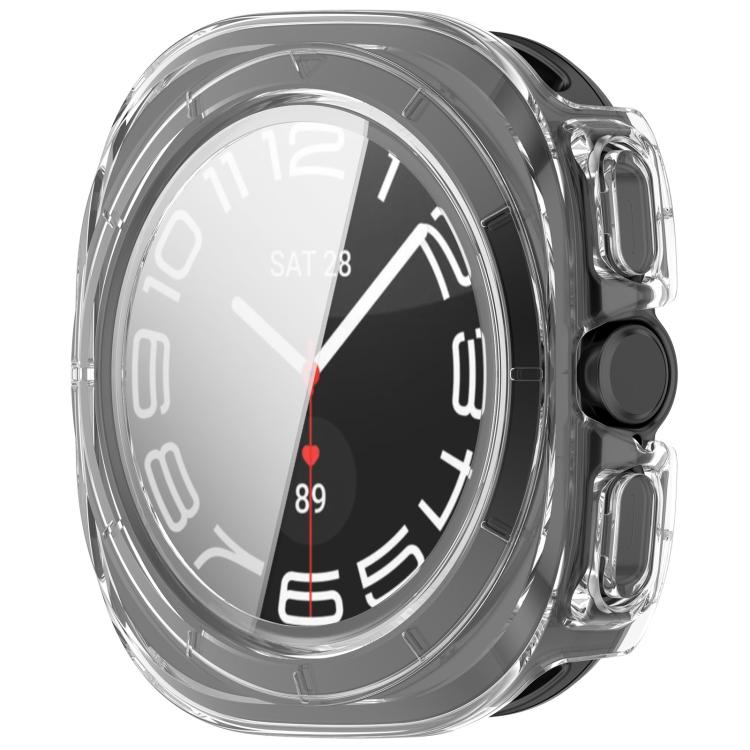 For Samsung Galaxy Watch Ultra 47mm / Ultra 2025 Tempered Film Integrated Waterproof PC Watch Protective Cover(Transparent) - Watch Cases by buy2fix | Online Shopping UK | buy2fix