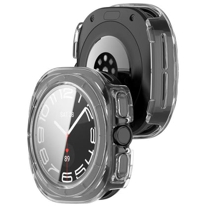For Samsung Galaxy Watch Ultra 47mm / Ultra 2025 Tempered Film Integrated Waterproof PC Watch Protective Cover(Transparent) - Watch Cases by buy2fix | Online Shopping UK | buy2fix