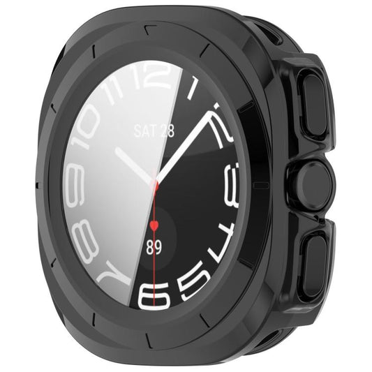 For Samsung Galaxy Watch Ultra 47mm / Ultra 2025 Tempered Film Integrated Waterproof PC Watch Protective Cover(Black) - Watch Cases by buy2fix | Online Shopping UK | buy2fix