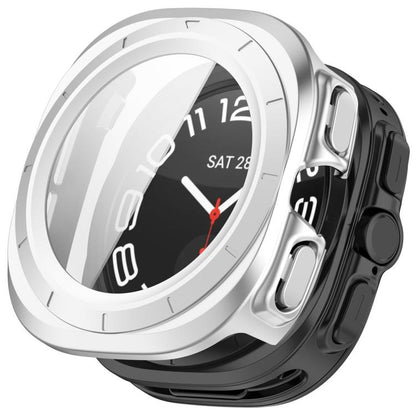 For Samsung Galaxy Watch Ultra 47mm / Ultra 2025 Tempered Film Integrated Waterproof PC Watch Protective Cover(Silver) - Watch Cases by buy2fix | Online Shopping UK | buy2fix