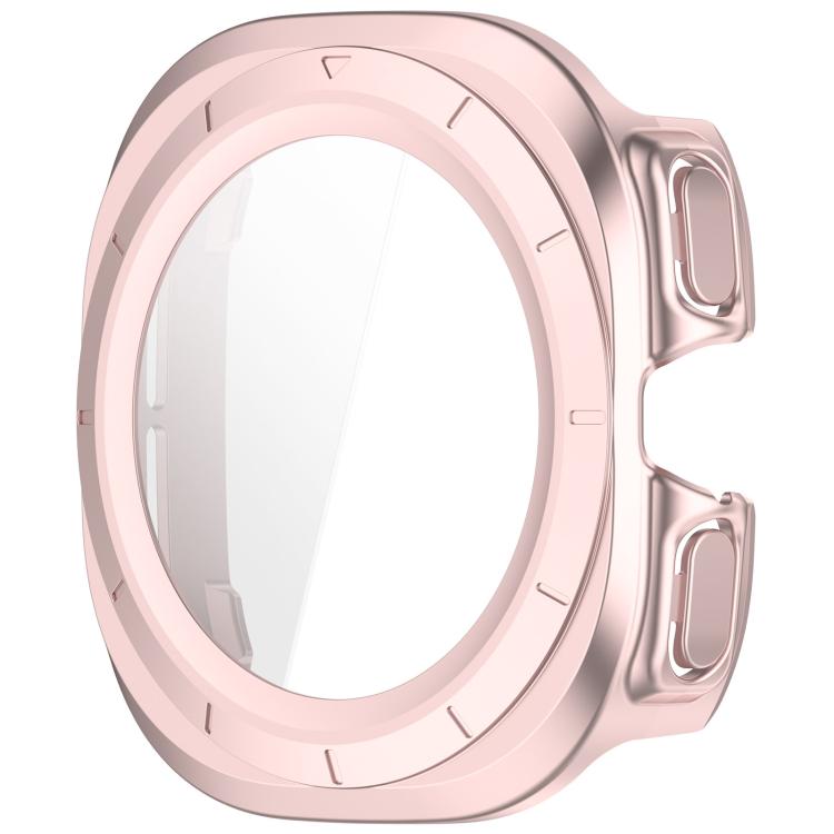 For Samsung Galaxy Watch Ultra 47mm / Ultra 2025 Tempered Film Integrated Waterproof PC Watch Protective Cover(Rose Gold) - Watch Cases by buy2fix | Online Shopping UK | buy2fix