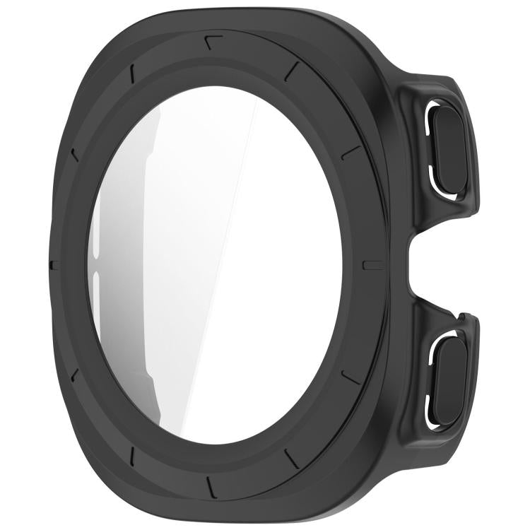 For Samsung Galaxy Watch Ultra 47mm / Ultra 2025 Tempered Film Integrated Waterproof PC Watch Protective Cover(Matte Black) - Watch Cases by buy2fix | Online Shopping UK | buy2fix
