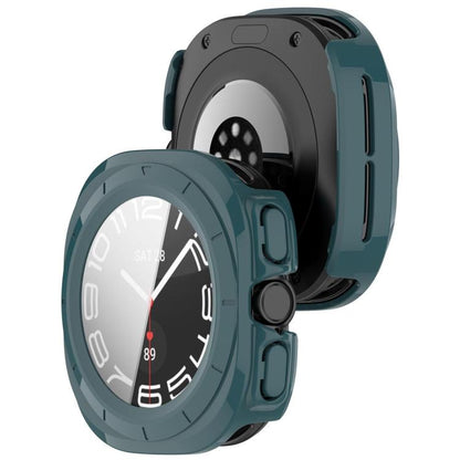 For Samsung Galaxy Watch Ultra 47mm / Ultra 2025 Tempered Film Integrated Waterproof PC Watch Protective Cover(Pine Green) - Watch Cases by buy2fix | Online Shopping UK | buy2fix