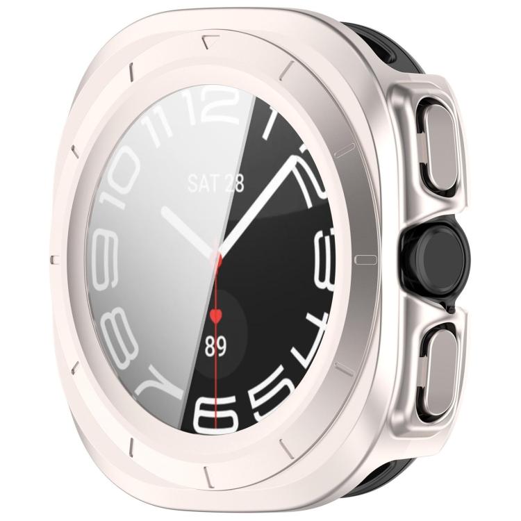 For Samsung Galaxy Watch Ultra 47mm / Ultra 2025 Tempered Film Integrated Waterproof PC Watch Protective Cover(Starlight) - Watch Cases by buy2fix | Online Shopping UK | buy2fix
