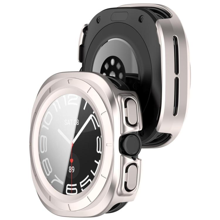 For Samsung Galaxy Watch Ultra 47mm / Ultra 2025 Tempered Film Integrated Waterproof PC Watch Protective Cover(Starlight) - Watch Cases by buy2fix | Online Shopping UK | buy2fix