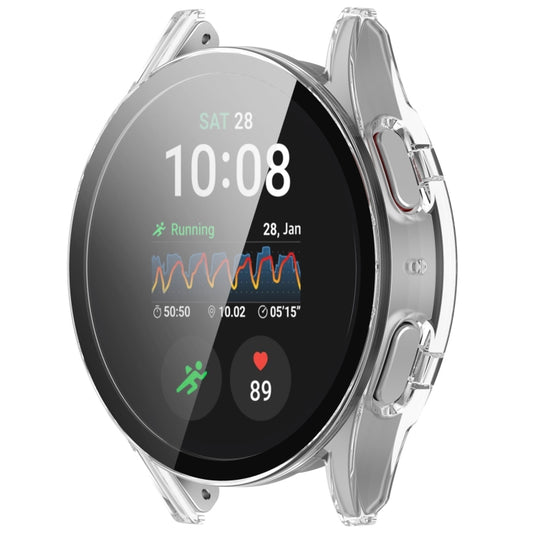 For Samsung Galaxy Watch 7 44mm Tempered Film Integrated Waterproof PC Watch Protective Cover(Transparent) - Watch Cases by buy2fix | Online Shopping UK | buy2fix