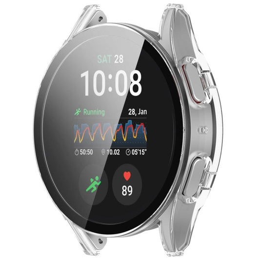 For Samsung Galaxy Watch 7 40mm Tempered Film Integrated Waterproof PC Watch Protective Cover(Transparent) - Watch Cases by buy2fix | Online Shopping UK | buy2fix