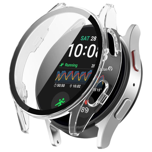 For Samsung Galaxy Watch 7 40mm Tempered Film Integrated Waterproof PC Watch Protective Cover(Transparent) - Watch Cases by buy2fix | Online Shopping UK | buy2fix