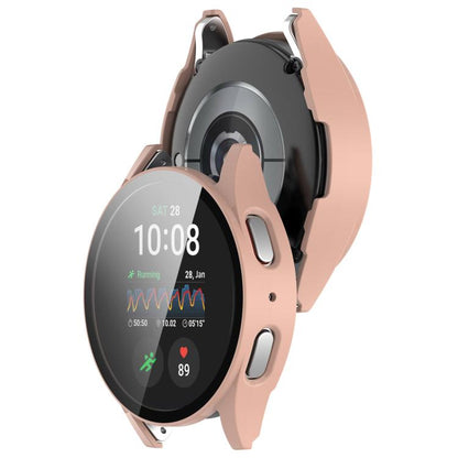 For Samsung Galaxy Watch 7 40mm Tempered Film Integrated Waterproof PC Watch Protective Cover(Pink) - Watch Cases by buy2fix | Online Shopping UK | buy2fix
